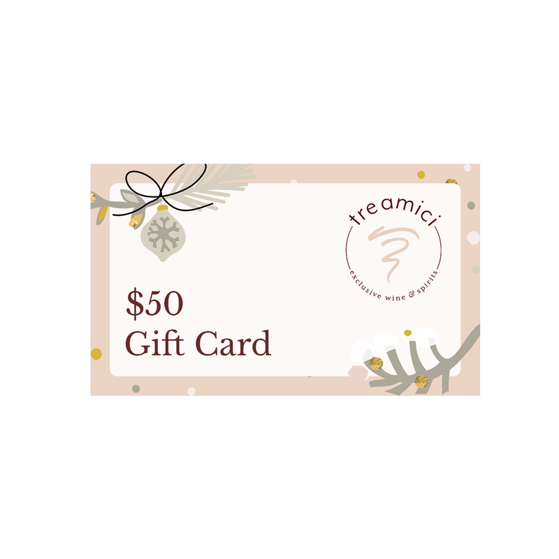 Gift Card Gift Cards Tre Amici Wines 50.00 